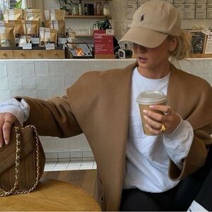 Polo by Ralph Lauren Beige Cap with Black Logo